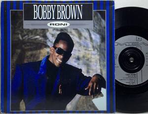 【英7】 BOBBY BROWN / RONI / B面インスト / 1988 UK盤 7インチシングルレコード EP 45 ボビーブラウン 試聴済