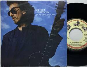 【独7】 GEORGE HARRISON ジョージ・ハリスン GOT MY MIND SET ON YOU / LAY HIS HEAD 1987 ドイツ盤 7インチレコード EP 45 名曲