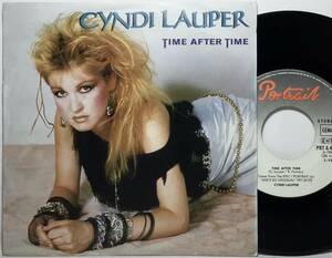 【独7】 CYNDI LAUPER シンディ・ローパー TIME AFTER TIME / I'LL KISS YOU / 1984 ドイツ盤 7インチシングルレコード EP 45 検盤 試聴済