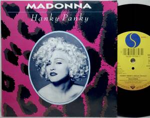 【独7】 MADONNA マドンナ HANKY PANKY / MORE 1990 ドイツ盤 SIRE 7インチレコード EP 45 試聴済 DICK TRACY ジャイブ ロカビリー