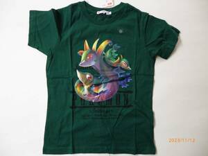 ☆ユニクロ☆ポケモンカードゲーム グラフィック Tシャツ☆緑☆130cm☆未使用