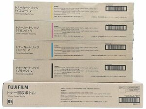 ☆富士フィルム/FUJIFILM トナーカートリッジ4本(ブラック/シアン/マゼンタ/イエロー)+トナー回収ボトル CT201360/1/2/3 【未使用品】No.3