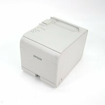 ■β 6台入荷 EPSON/エプソン サーマルプリンタTM-T90Ⅱ 211 M313B USB/100BASE-TX/DK 印字良好 カッター付80mm 【Aランク】【1218-03】_画像4