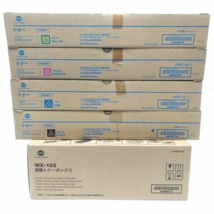 ☆コニカミノルタ/KONICA MINOLTA トナー4本＋廃棄トナーボックス TN324K/C/M/Y/WX-103 【未使用品】