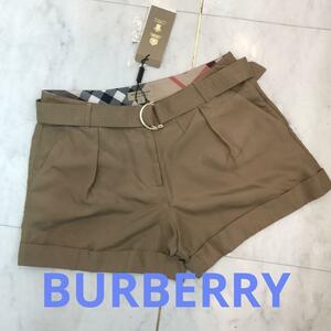 ☆未使用品☆BURBERRY　ショートパンツ　シルク　ベージュ　ノヴァチェック