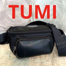 ☆美品☆TUMI アルファブラボー ウエストポーチ ボディバッグ ブラック_画像1