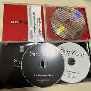 Sexy Zone CD6枚セット one Sexy Zone/5th Anniversary Best/ぎゅっと/カラクリだらけのテンダネス/すっぴんKISS/の画像3