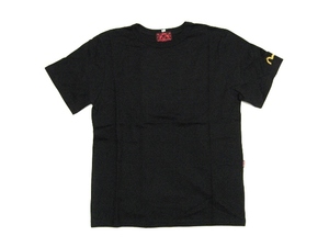 #Bk36 未着用品 EVISU エビス M位 デッドストック品 黒 ブラック 38 黒タグ 半袖 Tシャツ エヴィス 