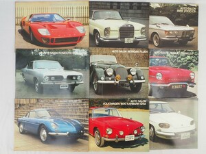 4T231223 old car catalog ② AUTO SALON 9 sheets Ford GT/ Benz 250SE coupe /BMW 2000 CS/ plymouth rose Koo da/ Morgan plus 4 other 