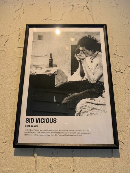 SEX PISTOLS SID VICIOUS A4 ポスター 額付き 送料込