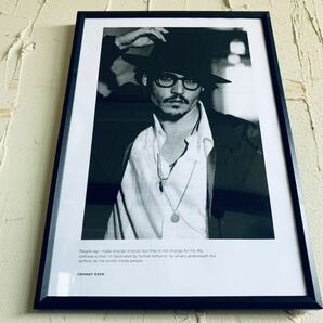 JOHNNY DEPP ジョニーデップ A4 ポスター 額付き 送料込 1