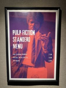 PULP FICTION パルプフィクション タランティーノA4 ポスター 額付き 送料込み ⅰ