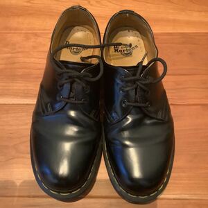 Dr Martens ドクターマーチン1461 UK 8ブラック プレーントゥ 3ホール モッズ　ska 