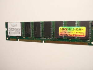 SDRAM 256MB PC133 CL3 MOSEL chip one side implementation 