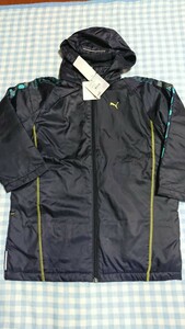 ♪0930☆未使用・保管品☆PUMA☆中綿入り裏フリースジャケット　紺140