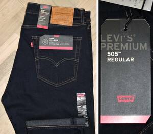 特価即決【未使用】 LEVI'S ★ 暖パン WARM 505 REGULAR FIT STRETCH JEANS 00505-1785 (W36/L32) ★ リーバイス 保温 濃紺 リンス