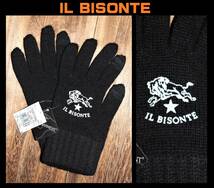 送料無料 即決【未使用】 IL BISONTE ★ ニットグローブ 手袋 (1/レディース) ★ イルビゾンテ 日本製 正規品 バッファロー_画像1