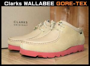 送料無料 特価即決【未使用】 Clarks ★ Wallabee GORE-TEX Maple (UK8.5/US9.5/EUR42.5) ★ クラークス ワラビー ゴアテックス 箱付き