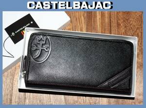 送料無料 特価即決【未使用】 CASTELBAJAC ★ 牛革 ラウンドファスナー長財布（ドロワット ★ カステルバジャック 定価1万4850円 071606 ②