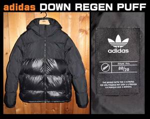 送料無料 特価即決【未使用】 adidas Originals ★ダウンジャケット (Lサイズ) ★ アディダス HL9181 DOWN REGEN PUFF JACKET 保温 黒