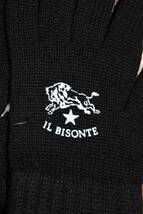 送料無料 即決【未使用】 IL BISONTE ★ ニットグローブ 手袋 (2/メンズ) ★ イルビゾンテ 日本製 正規品 バッファロー_画像6