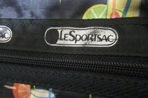 バッグ2個セット LeSportsac レスポートサック ショルダーバッグ ボストンバッグ 黒 紺系花柄 O2312E_画像10