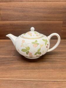 ■ C-971 WEDGWOOD ウェッジウッド WILD STRAWBERRY ワイルドストロベリー ティーポット 現状品