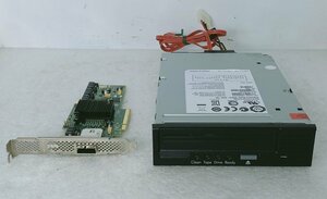 ●HP LTO4 内蔵型テープドライブ [BRSLA-0703-DC] + 接続用SATA/SASカード [SAS9212-4i4e] セット