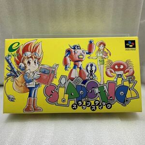 【美品良品】スーパーファミコン スラップスティック ハガキ付き完品 SFC スレ傷極小 光沢良