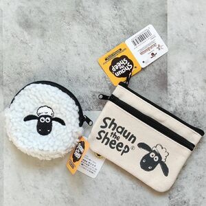 Shaun the Sheep ひつじの ショーン コインケース＆モコモコ ミニポーチ　2個セット