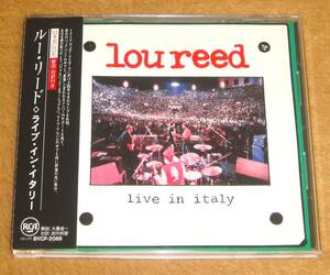 帯付き廃盤CD☆ルー・リード／ライヴ・イン・イタリー（BVCP-2088） ヴェルヴェット・アンダーグラウンド、LOU REED／LIVE IN ITALY