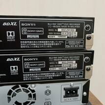 SONY BDZ-ZW1500 18年製BDZ-ZW550 17年製 SHARP BD-NW520 18年製 BD-S520 13年製通電OK 4点セットブルーレイレコーダー HDD ジャンク品_画像6