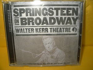 【2CD】BRUCE SPRINGSTEEN「ON BROADWAY WALTER KERR THEATRE OCTOBER 21ST 2017」