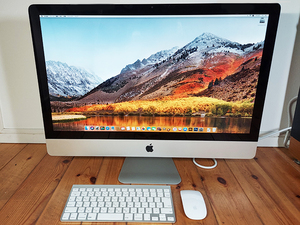 美品／付属品あり／最終の上位モデル／iMac／A1312／27インチ／i5　クアッドコア 3.1GHz／10.14＆CS6他／すぐに使えます。