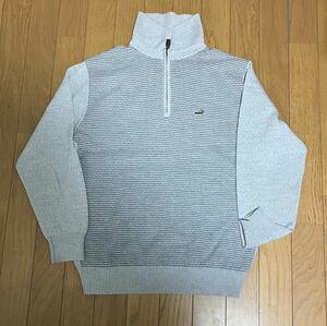 【中古品】Crocodile クロコダイル　薄手セーター　グレー　M 