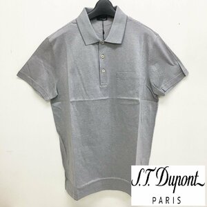 S.T.Dupont/半袖ポロシャツ/グレーカーラー系/メンズ/ビジネスにも/カジュアル/デュポン/胸ポケット付/シンプルなデザイン