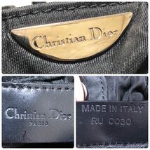 Christian Dior クリスチャンディオール マリスパール ハンドバッグ 黒 ナイロン RU0030_画像9