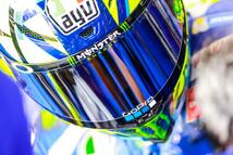 NEW 湾曲タイプ 黒枠 GoPro AGV PISTA CORSAシールド専用ステッカー ロッシ rossi AGV VR46 ヴァレンティーノ ロッシ ゆうパケット￥210_画像4