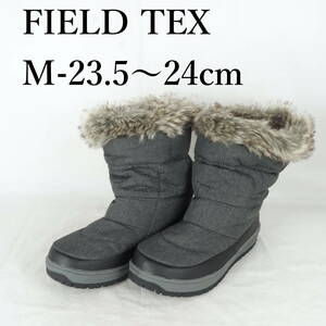 EB4139*FIELD TEX*フィールドテックス*レディースショートスパイクスノーブーツ*M-23.5〜24cm*グレー