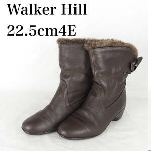 EB4150*Walker Hill*レディースショートブーツ*22.5cm4E*茶