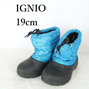 EB4242*fIGNIO*イグニオ*ジュニアブーツ*19cm*青*