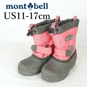 EB4243*Mont-bell*モンベル*ジュニアブーツ*US11-17cm*ピンク*