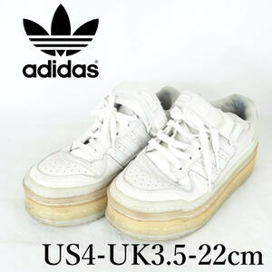 MK3516*adidas*アディダス*ジュニア厚底スニーカー*US4-UK3.5-22cm*白