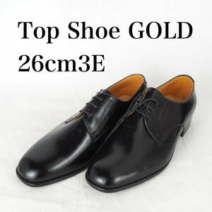 MK3537*Top Shoe GOLD*メンズビジネスシューズ*26cm3E*黒