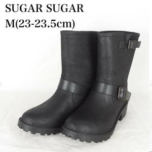 EB4392*Sugar Sugar*シュガーシュガー*レディースショートブーツ*M（23-23.5cm）*黒