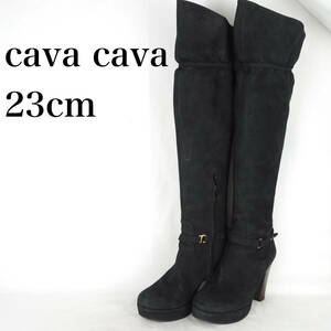 EB4424*cava cava* Sava Sava * женский ботфорты *23cm* чёрный 