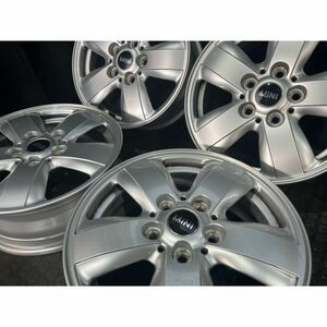 ☆::美品::☆BMW MINI/ミニクーパー/F56純正アルミホイール 15x5.5J 5穴 112 +46 4本SET◇中古 目立つ傷なし◇愛知郡愛荘町東円堂手渡し可