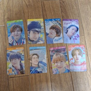 即決。Hey! Say! JUMP　PULL UP! 　特典　セルフィークリアカード　8種セット　山田涼介　伊野尾慧　有岡大貴　知念侑李　中島裕翔