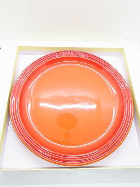 ルクルーゼ ラウンドプレート27cm オレンジ