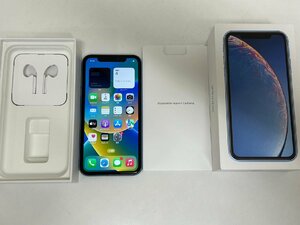 2228　ソフトバンク iPhone XR 128GB ブルー MT0U2J/A 中古 判定〇 SIMロック解除済み